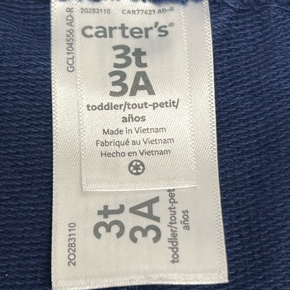CARTER'S- Baby & Toddler - Boys 2 Piece Long Sleeve & Jogger Pant Outfit Set 3T - Picture 6 of 8